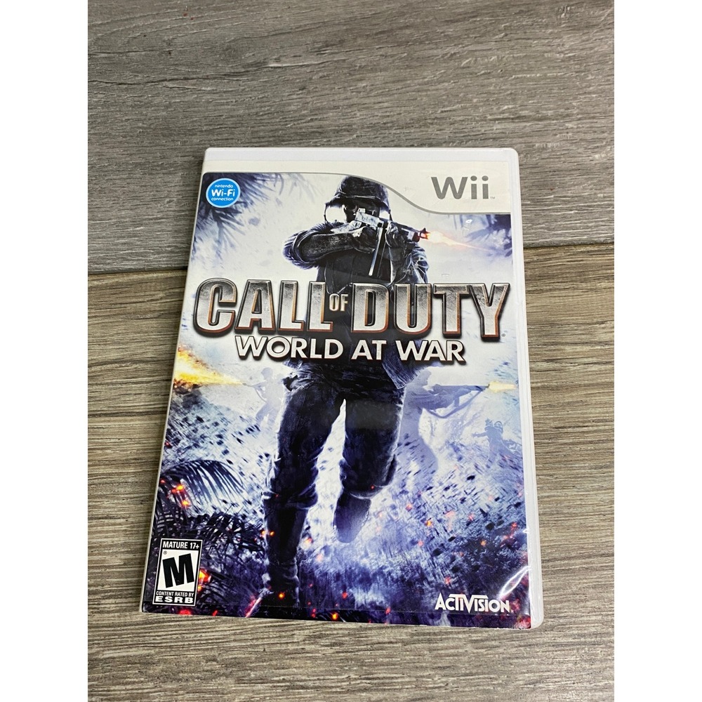 Call of Duty World‎ at War Nintendo Wii 2008 FPS Video Game Activision Treyarch